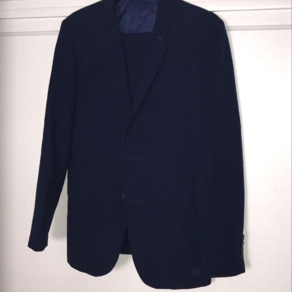 navy blue suit